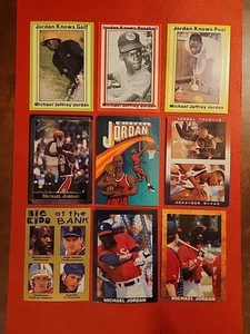 JOLI LOT DE 9 CARTES Michael Jordan Chicago Bulls / White Sox ODDBALL ⛳️ 🎱 ⚾️🏀 - Photo 1 sur 11