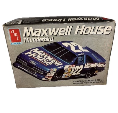 1991 FORD THUNDERBIRD #22 СТЕРЛИНГОВОЕ МАРЛИН NASCAR NIB AMT/ERTL MAXWELL ДОМ 1/25 - Изображение 1 из 2