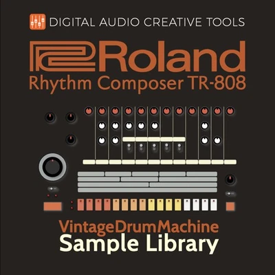 DIGITAL AUDIO CREATIVE TOOLS Roland TR-808 Drum Machine Sample Library (420 Samples) - Instant Access