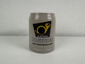 M RENKL Postbier Postbrauerei Brauerei Frontenhausen Bierkrug Steinkrug alt 0,5l - Bild 1 von 5