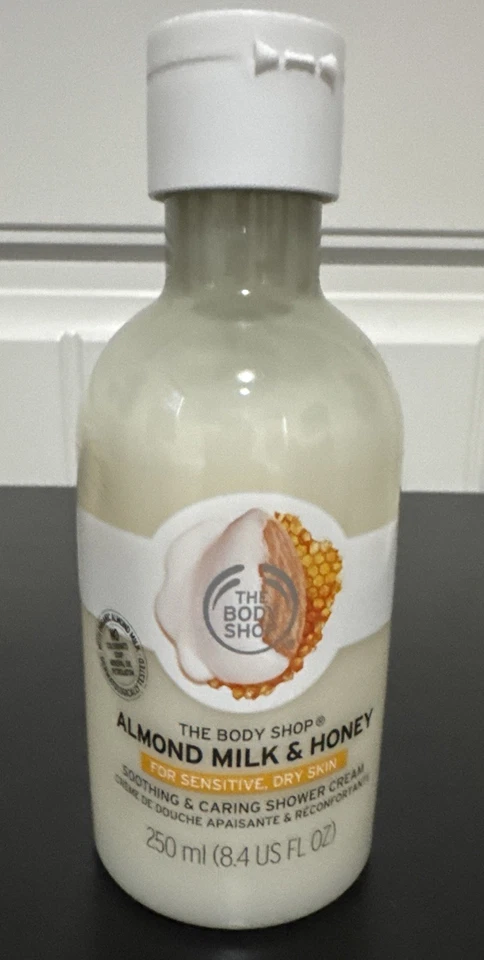 The Body Shop Almond Milk & Honey Shower Cream 8.4 Oz X2 Full Size