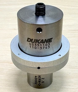 Dukane 110-3743 Titanium Ultrasonic Welding Booster, 40 kHz, 2.0 Gain - Picture 1 of 9