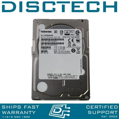 Toshiba AL13SXB300N 300GB 2.5" 15K AL13SX Series 512n Enterprise SIE SAS HDD - Image 1 of 4