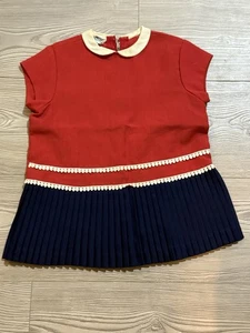Vestido bebé alemán RABY-U.KINDERMO mediados de siglo vintage talla niño pequeño - Imagen 1 de 10