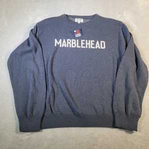 Marblehead Pullover Herren 2XL Blau Rundhals Strickpullover Town Pride Made USA - Bild 1 von 11