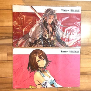 MTG FINAL FANTASY playmat Yuna X Sephiroth VII JP Limited 2 set NEW - Picture 1 of 3