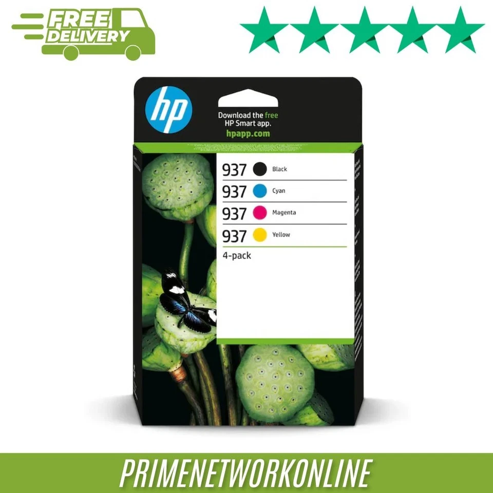 HP 937 Ink Catridge Multipack – BK/C/M/Y EXPIRED 100% ORIGINAL ⭐⭐⭐⭐⭐ - Image 1 of 1