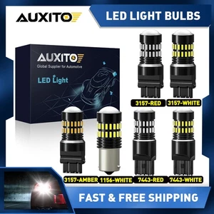 AUXITO 3157 1156 7443 Turn Signal LED Strobe Reverse Brake Tail Stop Light Bulb - Bild 1 von 26