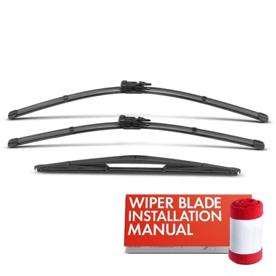 3 peças de limpador de para-brisa 24" e 22" e 16" para Volvo XC70 2005 2006 2007 Wagon - Imagem 1 de 4