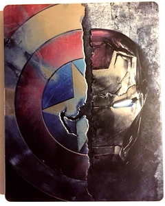 CAPTAIN AMERICA: CIVIL WAR~2016~BEST BUY EXCLUSIVE STEELBOOK~3-D Blu Ray~NM - Picture 1 of 12