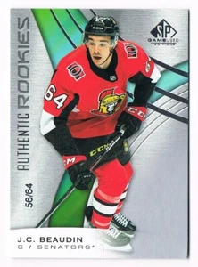 2019-20 SP Game-Used Authentic True Rookie #197 J.C. Beaudin 56/64 RC - Picture 1 of 1