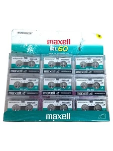 Maxell MC-60 Microcassette 9-Pack ๐ Sealed ๐๏ธ 60min Audio Tapes Fast Ship ๐ - Picture 1 of 2