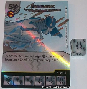 Foil FANTOMEX: TRIPLE-BRAINED FANTOME 94 Deadpool Marvel Dice Masters Raro - Foto 1 di 1