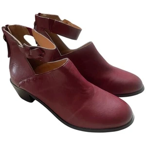 Women's Cutout Round Toe Faux Leather D'Orsay Ankle Buckle Slingback Pump US9/40 - Picture 1 of 8