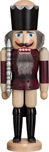 Nutcracker King Aubergiene Hxwxd = 15 3/8x5 1/8x3 7/8in New Christmas Seiffen - Picture 1 of 1