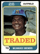 1974 Topps Traded Baseball Felipe Alou #485T