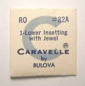 BULOVA CARAVELLE RO Genuine Factory Watch Part #82A - LOWER INSETTING WITH JEWEL - Picture 1 of 1