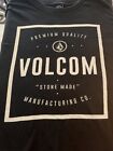 Vintage Volcom Stone Made Logo T-Shirt Herren schwarz Medium Surfen Skateboard