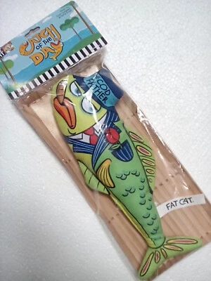 THE CODFATHER GODFATHER NEW FUNNY THE CATCH OF THE DAY STUFFED FAT CAT GIFT TOY - Image 1 of 2