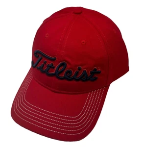 NUEVO TITLEIST Sombrero de Golf Ajustable Puntada en Contraste para Hombre-Rojo/Azul Marino - Imagen 1 de 2