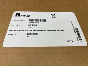NETAPP X66021A-R6 - NetApp Mini SAS HD -QSFP 2m Cable new - Picture 1 of 2