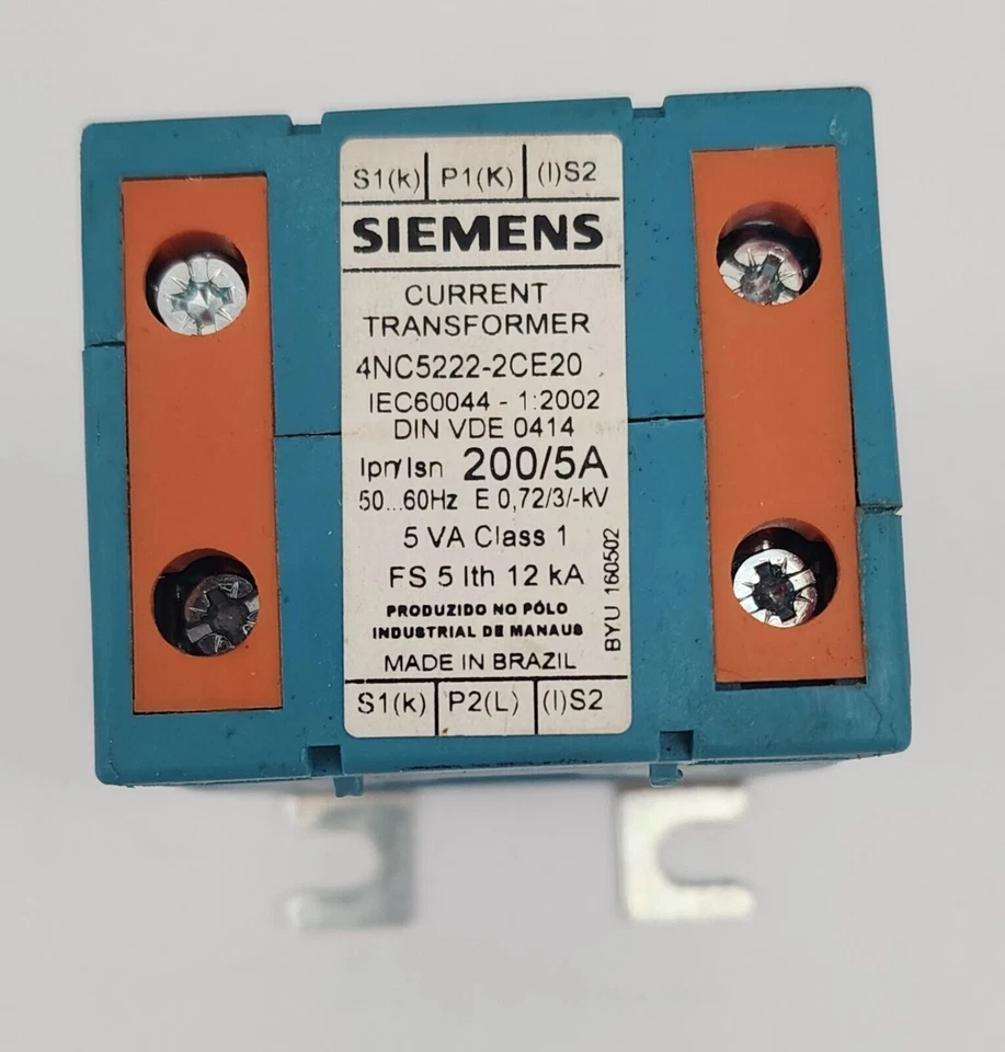 TRANSFORMADOR DE CORRIENTE TIPO VENTANA SIEMENS 4NC5222-2CE20 *DISPONIBLE AL DÍA SIGUIENTE* Foto 1 de 2