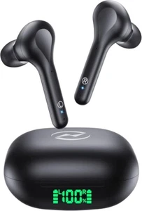 Wireless Noise Cancelling Earbuds with Charging Case LED Display - Picture 1 of 6