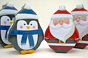 Lattine natalizie 3D a forma di Babbo Natale/Pinguino! 2 taglie ~ Scegli tu! Sconto per 2+ - Foto 1 di 38