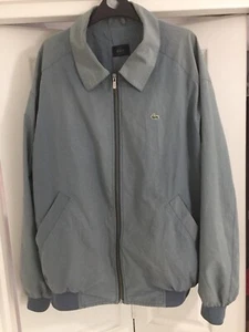 Vintage Lacoste Harrington Style Jacket Grey Used Worn Size 6 Large/XL Casuals - Picture 1 of 12
