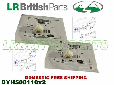 JUEGO DE 2 TUERCAS DE MOLDEO DE PASO DE RUEDA DELANTERO LAND ROVER ORIGINALES LR3 LR4 DYH500110 Foto 1 de 4