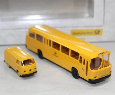 BREKINA - DEUTSCHE POST SERIE 12 SET - MAGIRUS 150 LS 12 / VW-KASTENWAGEN T2 VAN - Image 1 of 4