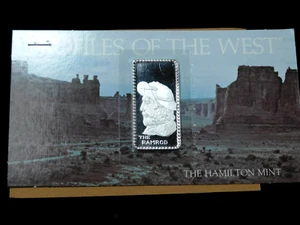 Vintage 1974 Profiles of the West "The Ramrod" 1 oz.999 Silver Art Bar - Picture 1 of 3