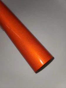 Reflective Orange Cutting Craft Sign Vinyl 24" Adhesive Decal Sticker Sheet Roll - Picture 1 of 6