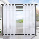 Patio Sheer Curtain Porch Yard Divider Window Screening Gauze Outdoor Home Décor