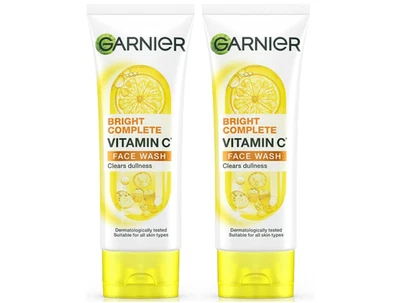 Garnier Bright Complete Vitamin C Face Wash, Skin Cleansing and Brightening 100g - Image 1 of 4