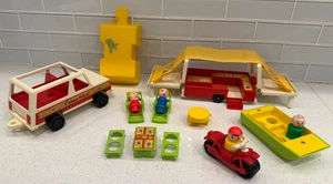 Vintage 1979 Fisher Price Little People Pop-Up Camper Set #992 COMPLETE - Picture 1 of 24