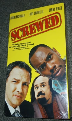 Screwed (VHS, 2001) Norm MacDonald Dave Chappelle Danny DeVito Sealed Smoke Free - Image 1 of 3