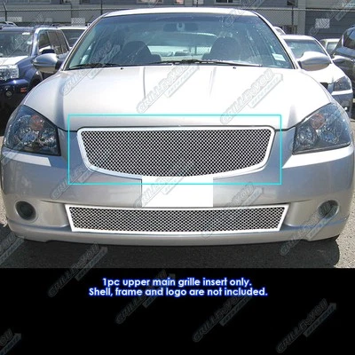 Inserto de rejilla de malla inoxidable para Nissan Altima 2005-2006 Foto 1 de 3