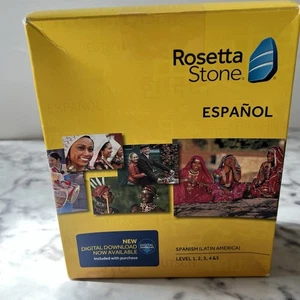 Rosetta Stone Spanish/Espanol Level 1 2 3 4 & 5 Set CD - Picture 1 of 9