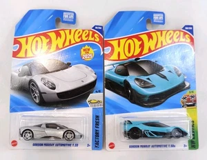 Hot Wheels Gordon Murray T.33 Gris T.50 Azul Juego de 2 Exóticos Frescos de Fábrica - Imagen 1 de 18