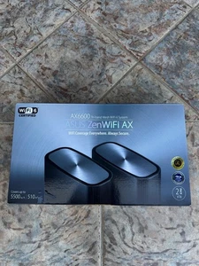 ASUS Zen Wifi AX6600 Tri-Band Mesh WiFi 6 System XT8 2 Pack, Black - Bild 1 von 3