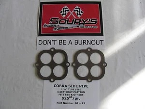 Juntas de escape de tubo lateral Cobra (se adapta a BBK y otros) - Imagen 1 de 1