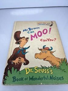 Vintage Dr. Seuss Book Mr. Brown Can Moo! Can You? 1970 Edition - Picture 1 of 4