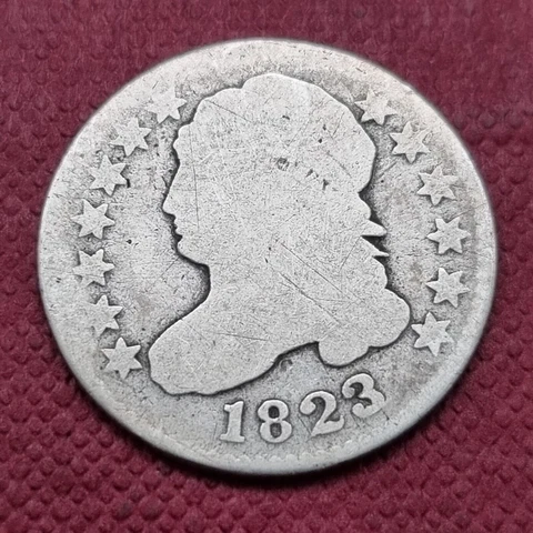 1823 Capped Bust Dime 10c Circulated #46878 Cover