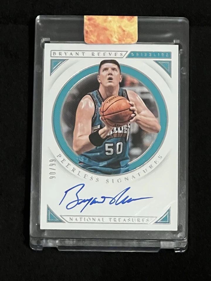 National Treasures Bryant Reeves Peerless Signatures 2018-19 automático #90/99 Foto 1 de 4