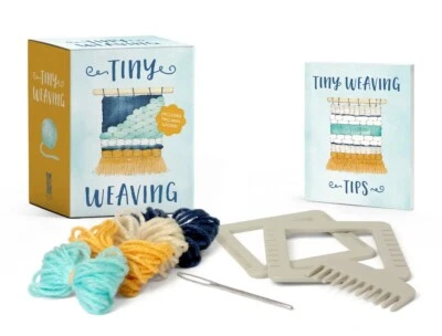 Tiny Weaving with 2 Mini Looms and More Plus Instructional Mini Book NEW UNUSED - Image 1 of 3