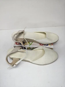 Off-White Riemchensandale 2"-Absatz mandelförmige Zehenpartie Damengröße 41 10,5 US - Bild 1 von 6