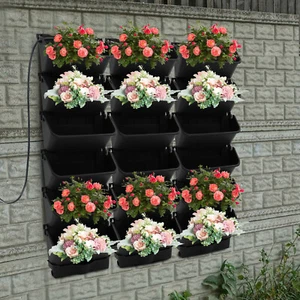 18 Pots Vertical Living Green Wall Self-Watering Wall-Mounted Planter Vertical - Picture 1 of 24