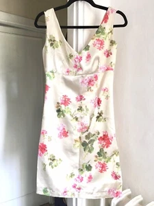 Abito donna in raso stampato Made In Italy - Foto 1 di 3