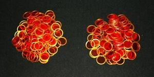 200 Orange Bingo Chips Markers - Use with Magnetic Wand on paper, sheets, cards - Picture 1 of 1